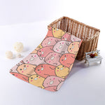 Cute Cartoon Pig Pattern Print Towel