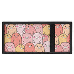 Cute Cartoon Pig Pattern Print Trifold Wallet