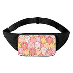 Cute Cartoon Pig Pattern Print Waist Bag