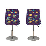 Cute Cartoon Pisces Pattern Print Bar Stool Covers