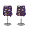 Cute Cartoon Pisces Pattern Print Bar Stool Covers