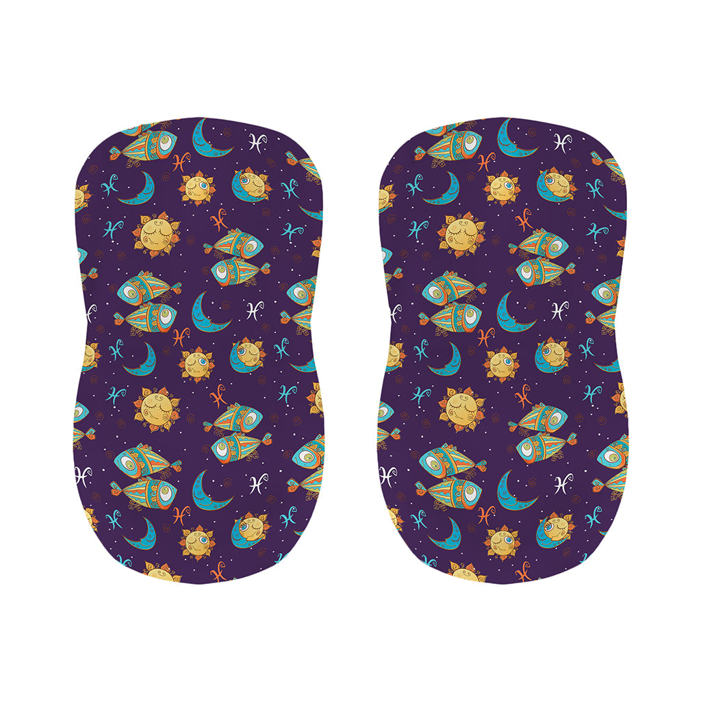 Cute Cartoon Pisces Pattern Print Bar Stool Covers