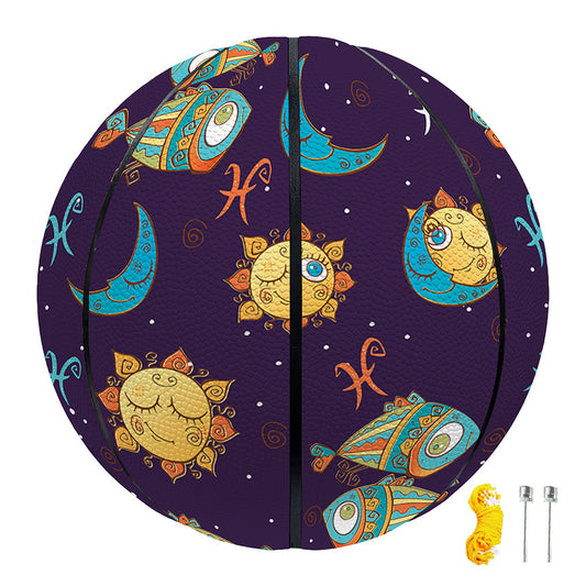 Cute Cartoon Pisces Pattern Print Basketball