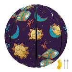 Cute Cartoon Pisces Pattern Print Basketball