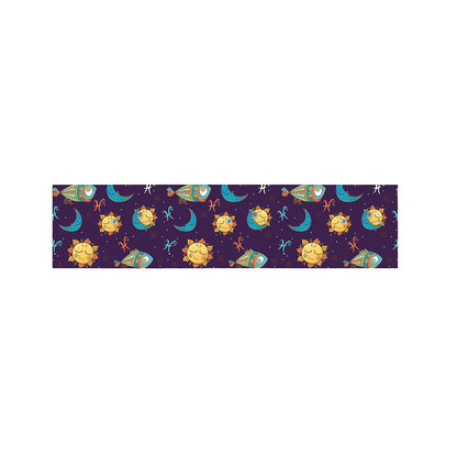 Cute Cartoon Pisces Pattern Print Bed Runner