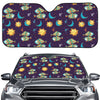 Cute Cartoon Pisces Pattern Print Car Windshield Sun Shade