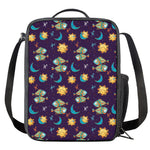 Cute Cartoon Pisces Pattern Print Crossbody Lunch Bag