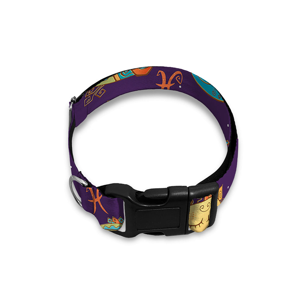 Cute Cartoon Pisces Pattern Print Dog Collar