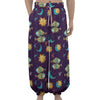 Cute Cartoon Pisces Pattern Print Lantern Pants