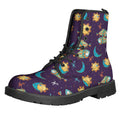 Cute Cartoon Pisces Pattern Print Lace-Up Boots