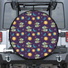 Cute Cartoon Pisces Pattern Print Leather Spare Tire Cover