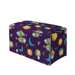 Cute Cartoon Pisces Pattern Print Leather Tissue Box Cover