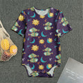 Cute Cartoon Pisces Pattern Print Men's Bodysuit