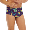 Cute Cartoon Pisces Pattern Print Men's Briefs