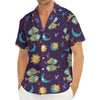 Cute Cartoon Pisces Pattern Print Men's Deep V-Neck Shirt