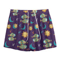 Cute Cartoon Pisces Pattern Print Mesh Shorts