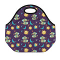 Cute Cartoon Pisces Pattern Print Neoprene Lunch Bag