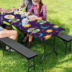 Cute Cartoon Pisces Pattern Print Picnic Table Cover