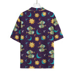 Cute Cartoon Pisces Pattern Print Rayon Hawaiian Shirt