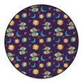 Cute Cartoon Pisces Pattern Print Round Floor Mat