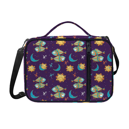 Cute Cartoon Pisces Pattern Print Shoulder Strap Bible Bag