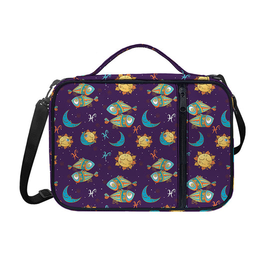 Cute Cartoon Pisces Pattern Print Shoulder Strap Bible Bag