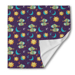 Cute Cartoon Pisces Pattern Print Silk Bandana