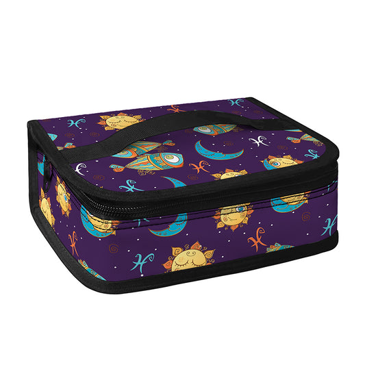 Cute Cartoon Pisces Pattern Print Small Lunch Bag