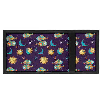 Cute Cartoon Pisces Pattern Print Trifold Wallet