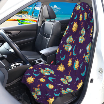 Cute Cartoon Pisces Pattern Print Waterproof Car Seat Cover