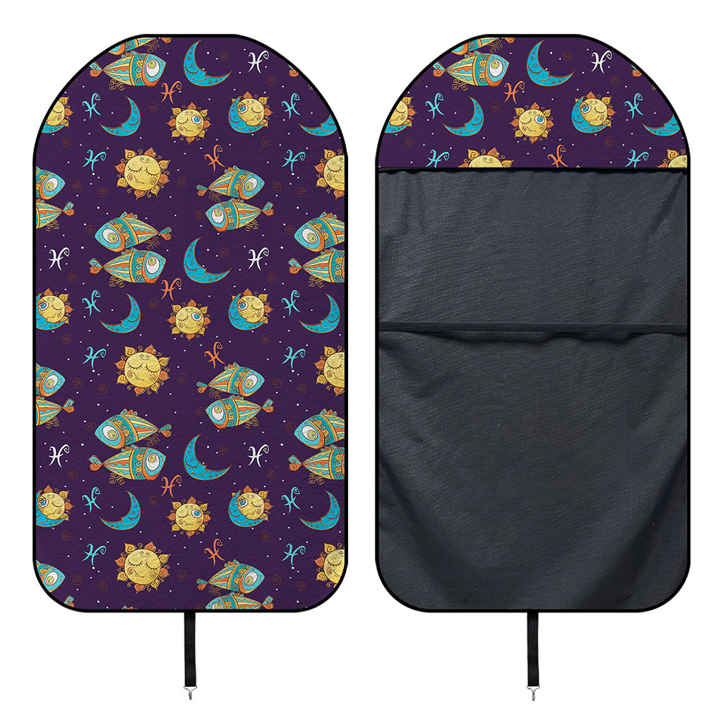 Cute Cartoon Pisces Pattern Print Waterproof Car Seat Cover