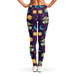 Cute Cartoon Pisces Pattern Print Women's Leggings