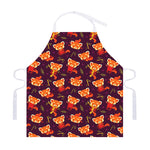 Cute Cartoon Red Panda Pattern Print Adjustable Apron