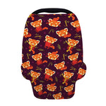 Cute Cartoon Red Panda Pattern Print Baby Seat Cover