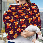Cute Cartoon Red Panda Pattern Print Baby Seat Cover