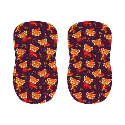 Cute Cartoon Red Panda Pattern Print Bar Stool Covers