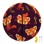 Cute Cartoon Red Panda Pattern Print Basketball