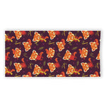 Cute Cartoon Red Panda Pattern Print Beach Towel