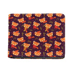 Cute Cartoon Red Panda Pattern Print Bifold Wallet