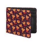 Cute Cartoon Red Panda Pattern Print Bifold Wallet