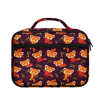 Cute Cartoon Red Panda Pattern Print Briefcase Bible Bag