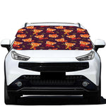 Cute Cartoon Red Panda Pattern Print Car Windshield Snow Cover
