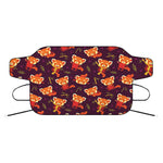 Cute Cartoon Red Panda Pattern Print Car Windshield Snow Cover