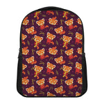 Cute Cartoon Red Panda Pattern Print Casual Backpack
