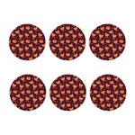 Cute Cartoon Red Panda Pattern Print Coaster Set
