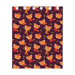 Cute Cartoon Red Panda Pattern Print Curtain