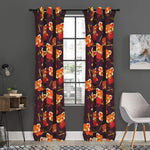 Cute Cartoon Red Panda Pattern Print Curtain