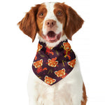 Cute Cartoon Red Panda Pattern Print Dog Bandana