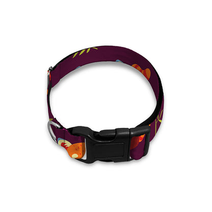 Cute Cartoon Red Panda Pattern Print Dog Collar