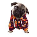 Cute Cartoon Red Panda Pattern Print Dog Zip Up Hoodie